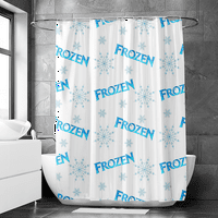 Smrznuta zavjesa za tuširanje, zavjesa za tuš unutar vodootporne tkanine za zavjese ukrasne tuš za zavjese Dječje kupaonice zavjese