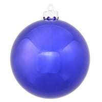 Sjevernight Shatseof Shiny Cobalt plavi božićni kuglični ukras 8