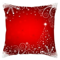 Kuluzego božićni jastuk, oblik pahuljice, oblik santa santa, božićni klasični crveni