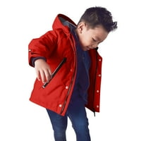 Dječji dječaci Djevojke Zimska zgušnjava kaputa s kapuljačom s kapuljačom, toddler otporni na patentni