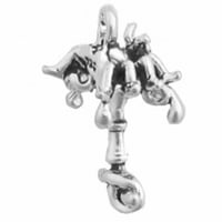 Sterling Silver 30 BO lanac 3D Tjety bitsy pauk na ogrlicu od privjeske za vodu