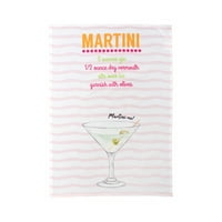 Martini tiskani brašno vreći kuhinjski ručnik za ručnik bijela 18 27 ukras za pranje konjičara