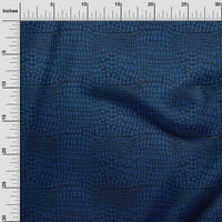 Onuone poliester Lycra Royal plava tkanina krokodil Životinjski opseg kože Ispisuje šivanje tkanine