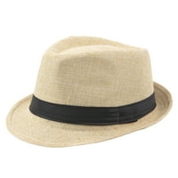 Ženska odjeća koja prozračna curlystraw kašika posteljina jazz šešir gornji šešir na otvorenom muške