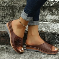 Zpanxa papuče za žene Ljeto Žene klinovi cipele od pete šuplje sandale Rimljene casual papuče Flip flops