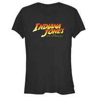Junior's Indiana Jones i biranje sudbine službenog filma Logo Grafički tee crni veliki