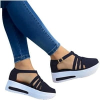 Sandale za žene Dressy platformu Espadrille Wedge Sandale za žene Odmor Sunmmer Beach Open Fooe cipele