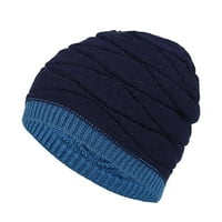 HHEI_K Zimske muške vunene kape kratki pulover šešir za skipiranje na otvorenom topli šešir
