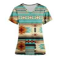 Zodggu Tunic piling za žene Prodaja Ljetna moda V izrez košulja Bluza za bluzu za radne uniforme TEES