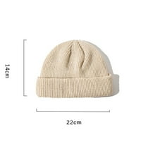 Park Warm Soft Beanie Knit Ski Cap Skill Hat Topla Solid Boja Zimski sportski šešir