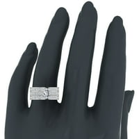 Diamond Wedding Ring set za žene okrugli sjajan centar za briljantski prsten za briljant sa poboljšanjem