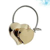 Rosarivae dvostruki kvenstvo Keychain Modni držač za ključeve Jedinstveni prsten Kreativni ključ Viseći
