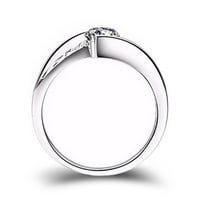 Viadha Exquisite ženski prsten ovalni rez vatrootporni nakit za rođendan poklona bridalni prsten za