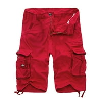 Plus veličina teretna hlače Muška povremena čista boja na otvorenom Pocket plaža Radni pantalona za