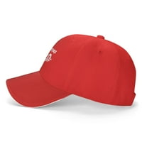 CEPTEN MENS & Women's Classic Jedinstveni ispis sa teškim metalima Logo Podesivi bejzbol šešir crveni