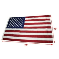 Vezena američka zastava 8x12ft Velika vezena u SAD zastavi 8 '12' 200d