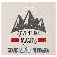 Grand Island Nebraska suvenir Frižider Magnet Avantura čeka dizajn