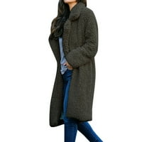 Simplmasygeni jakne za ženski kaput za čišćenje Ženska modna gornja utičnica Leopard Print Winter Thirt