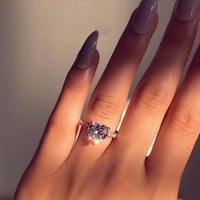 Nakit Microinlaid dijamant metal puni poklon Zircon Personalizirani prsten ženski nakit prstenovi