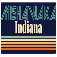 Mishawaka Indiana Frižider magnet retro dizajn