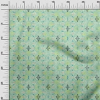 Onuone viskoznog dresa Aquamarine tkanina Tekstura i trokut Geometrijski šivaći materijal Ispis tkanina