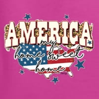 Divlji bobby moj dom slatka kuća američka zastava sa zvijezdama americana američki ponos unise crewneck