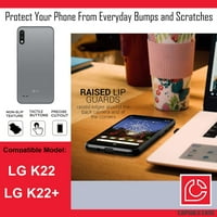 Capsule Case kompatibilan sa LG K K22 + [Cute Fusion Gel Slim Fit Heavy Duty Muškarci Žene Girly Design