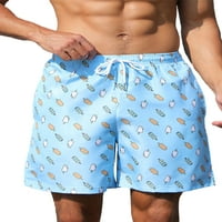 Rejlun Muške ljetne kratke hlače Elastična struka Plaža Hlače Cvjetni print Dno Lounge Mini pantalone