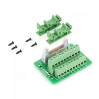 7x5x 2,76x1.97x1.38in PLC Breakouts Board, Green DIN šine za prekidač, DIN nosač za PLC, Servo