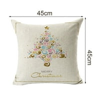 Jastučnica otporna na suze Jedna strana tiskana FLA božićna nordijska stilsko dekorativni jastuk za