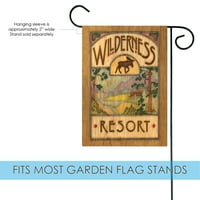Toland Home Garden Wilderness Resort Welcome Flag Dvostrana