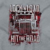 Lock n Load Hit Road kamioni Vožnja muškim grafičkom majicom Tees Brisco Brends M