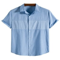 Glonme muški gumb Havajska majica Baggy Beach Majica Rever Neck Office Tee Bluza