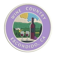 Vinyard - Vinska zemlja - Escondido, California 3.5 Vezerani patch Diy Iron-on ili šiva ukrasni vez