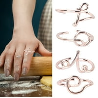 Slova stilski otvaranje prstena za prste kreativno jednostavno nakit za žene