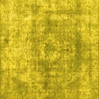 Ahgly Company Zatvoreni kvadrat Sažetak žute prostirke savremene površine, 7 'kvadrat
