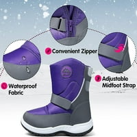 Komforme Childs Sony Boots Vodootporne ljubičaste djevojke zimsko čišćenje Big Kid Size 2