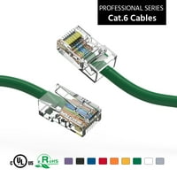 0.5ft Cat UTP Ethernet mrežnog kablova za ne-pokrećene kabele zeleno, pakovanje