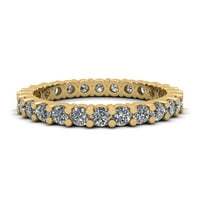 Prirodno 1.35ct okrugli rez Diamond zajednički prong ženska godišnjica vjenčanje vječnosti band prsten