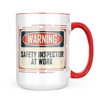 Neonblond upozorenje Inspektor za sigurnost na poslu Vintage Fun PowT Poklon poklon za ljubitelje čaja