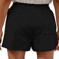 Cindysus dame visokog struka Bermuda kratke vruće hlače Žene Havaji Mini pant Solid Boja odmor sa džepovima