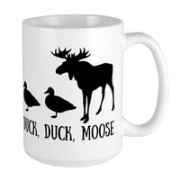 Cafeprespress - patka, patka, moose - OZ keramička velika krigla