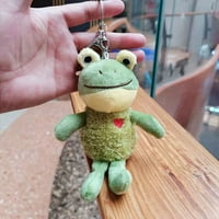 Plišani igračka žaba ključa velike oči plišane mekane kućne lutke ruksak pribor za automobile