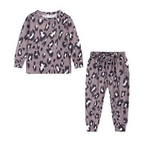 Clearsance Toddler Boy Girl Hlače Dječja odjeća Jesen Zima Tie-dye Top hlače Outfit odijelo Dojenčad