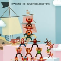 Građevinski blokovi drveni građevinski blokovi igračke, za djecu