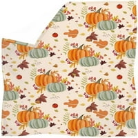 Nosbei bundevi plišani krevet pokrivač jesen javorov listovi bacaju pokrivač za žetvu za žetvu sezona