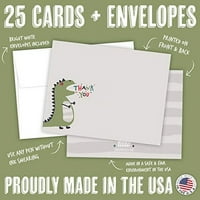 Dinosaur Hvala Cards