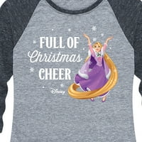 Disney - pun božićnih veselja Rapunzel - Ženska grafička majica Raglan