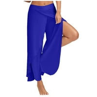 DTIDTPE joga hlače, ženska puna boja Split visoke vježbe za vježbu Yoga Slobodne pantalone vježbanje