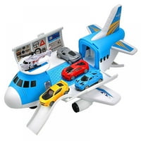 Igračke za avione Transport Cargo Airplane Auto igrat Play Set, Edukativni vozilo Airplane Car za višedije